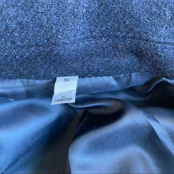 Muji Navy Pea Coat - Picture 4 of 4